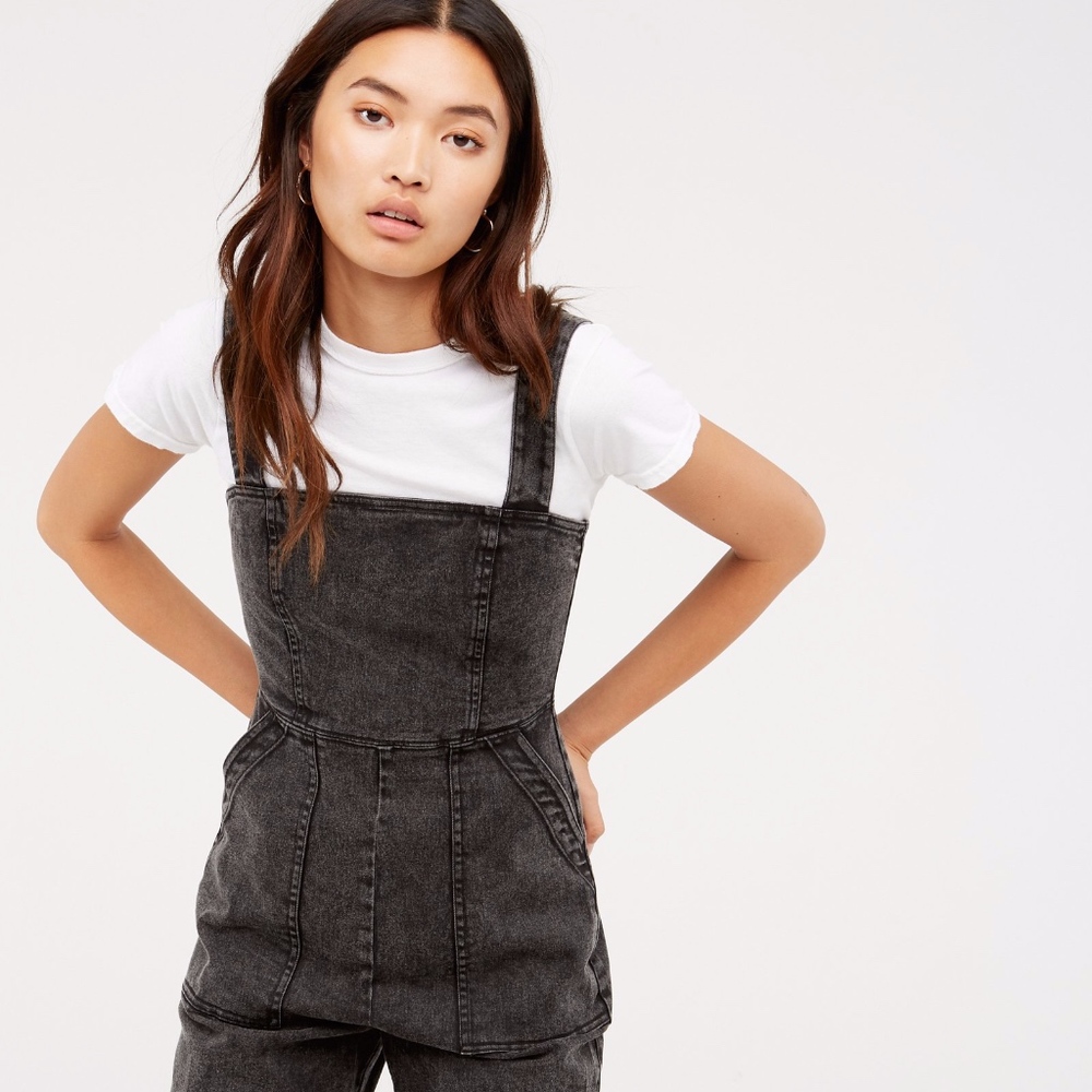 Capulet jean jumpsuit in faded grey